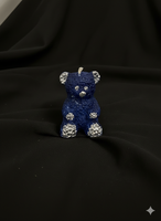 Parıltılı Mavi Ayıcık Dekoratif Mum