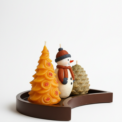 Kış Masalını Evine Taşı: Yılbaşı Temalı Dekoratif Mum Seti