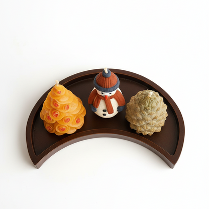 Kış Masalını Evine Taşı: Yılbaşı Temalı Dekoratif Mum Seti