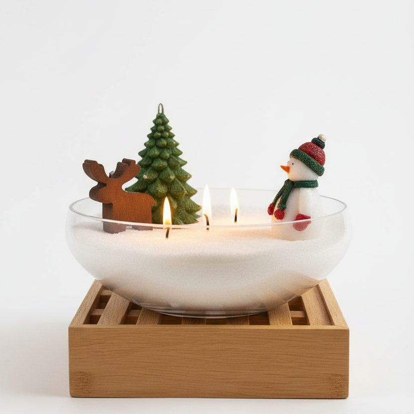 Kış Masalı Dekoratif Kase: Yılbaşı Ruhunu Evinize Taşıyın