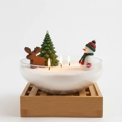 Kış Masalı Dekoratif Kase: Yılbaşı Ruhunu Evinize Taşıyın