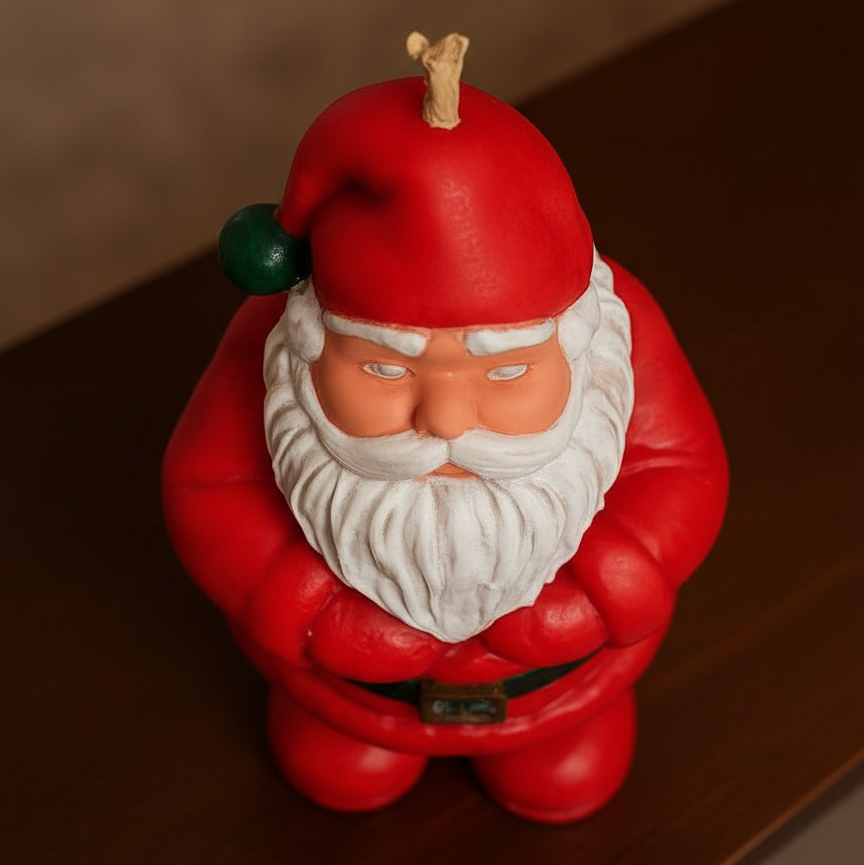 Yılbaşı Ruhunu Yansıtan Noel Baba Dekoratif Mum