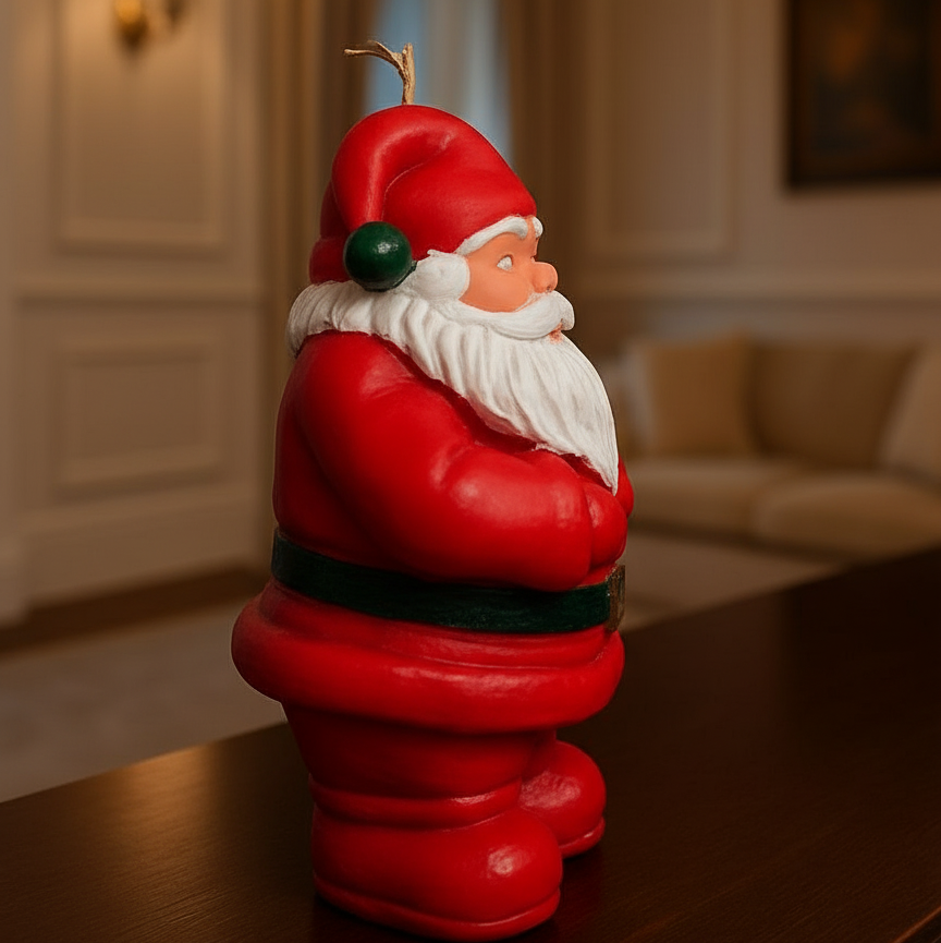 Yılbaşı Ruhunu Yansıtan Noel Baba Dekoratif Mum